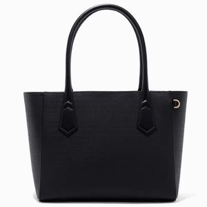 Dagne Dover Black Signature Tote - classic size